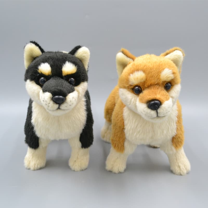 犬 ぬいぐるみ もふもふ忠犬 まめしば