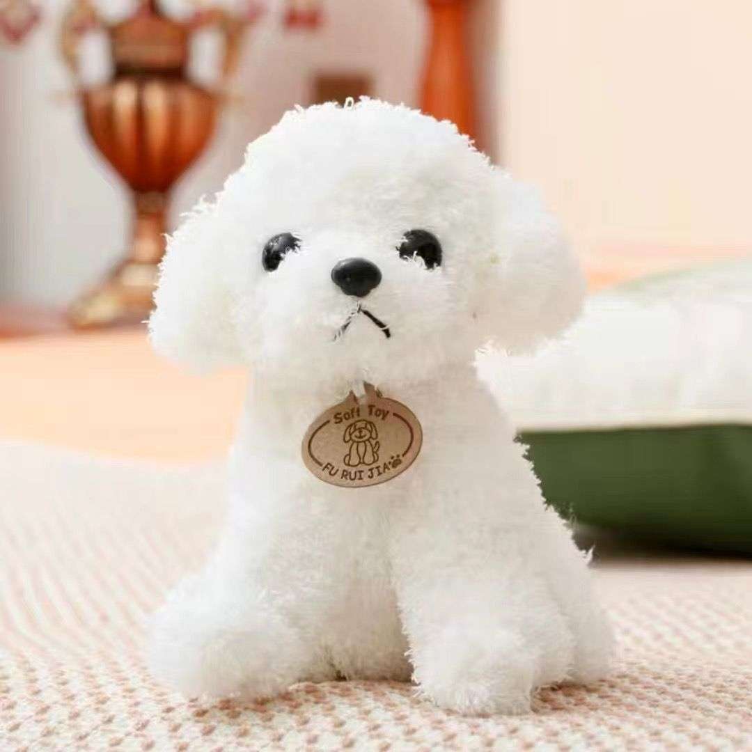 犬 ぬいぐるみ もふもふトイプードル おすわりぬいぐるみ