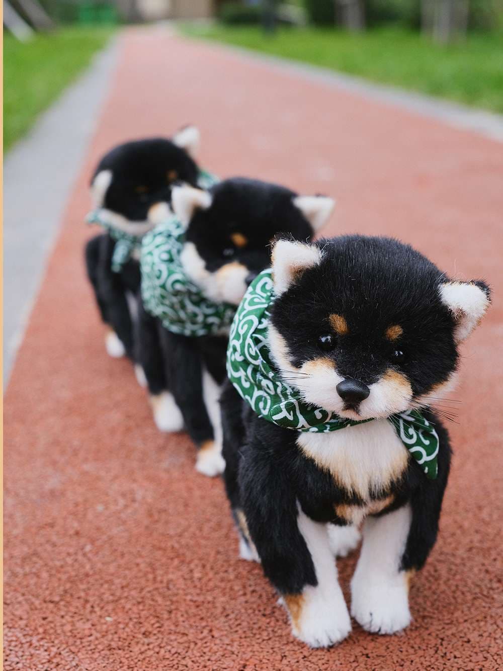 犬 ぬいぐるみ お散歩バンダナ柴犬ぬいぐるみ