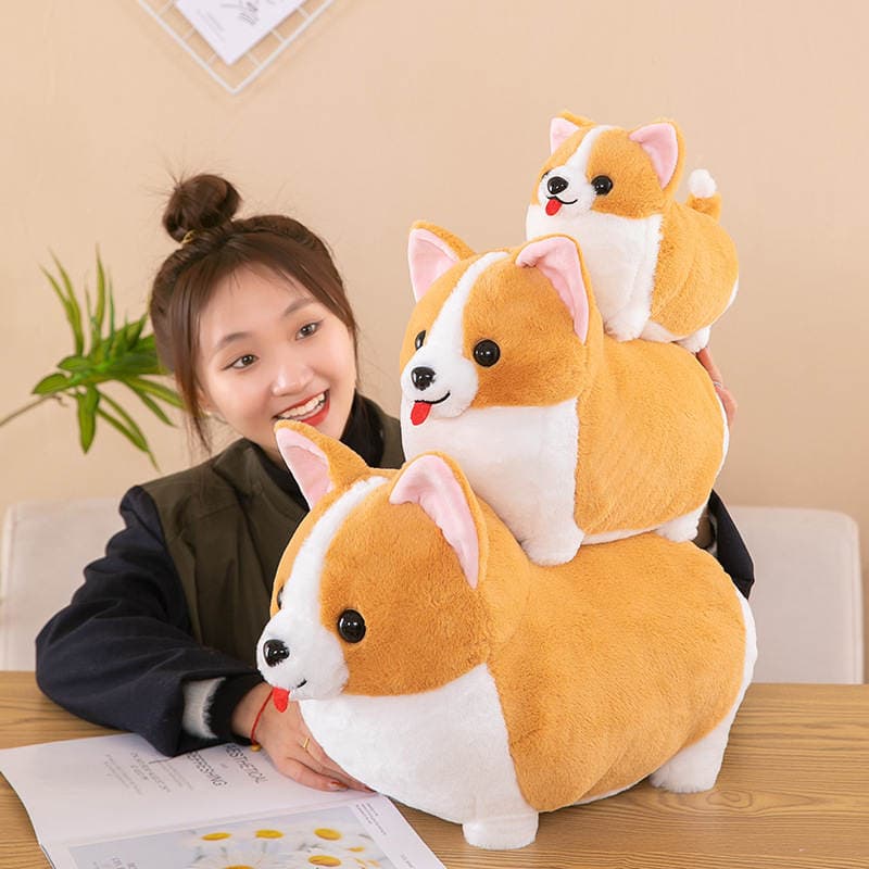 犬 ぬいぐるみ 犬 ぬいぐるみ にっこり笑顔のコギーぬいぐるみ