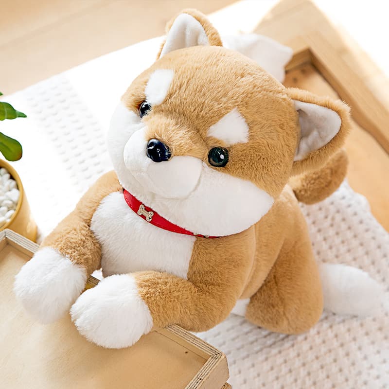 犬 ぬいぐるみ もちもちまんまる柴犬ぬいぐるみ
