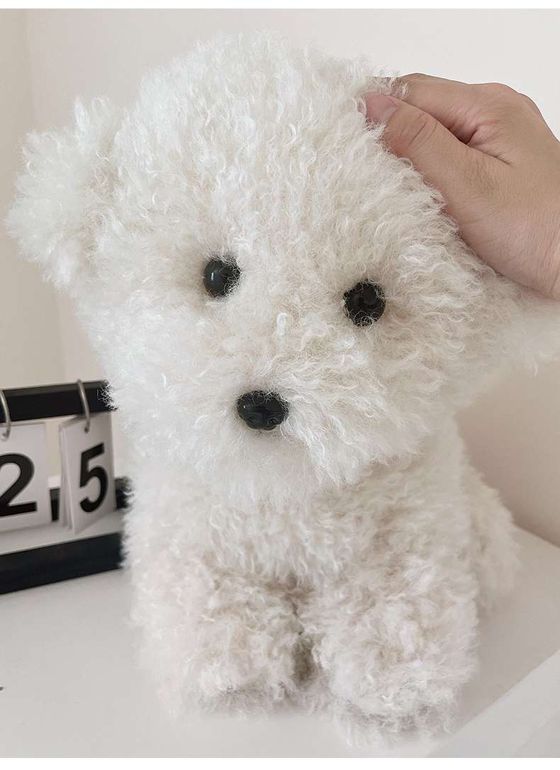 犬 ぬいぐるみ ふわもこ トイプードルの赤ちゃん ぬいぐるみ
