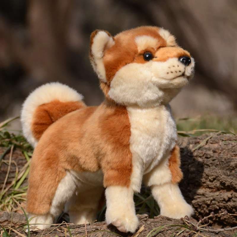 犬 ぬいぐるみ もふもふ柴犬の癒やしぬいぐるみ