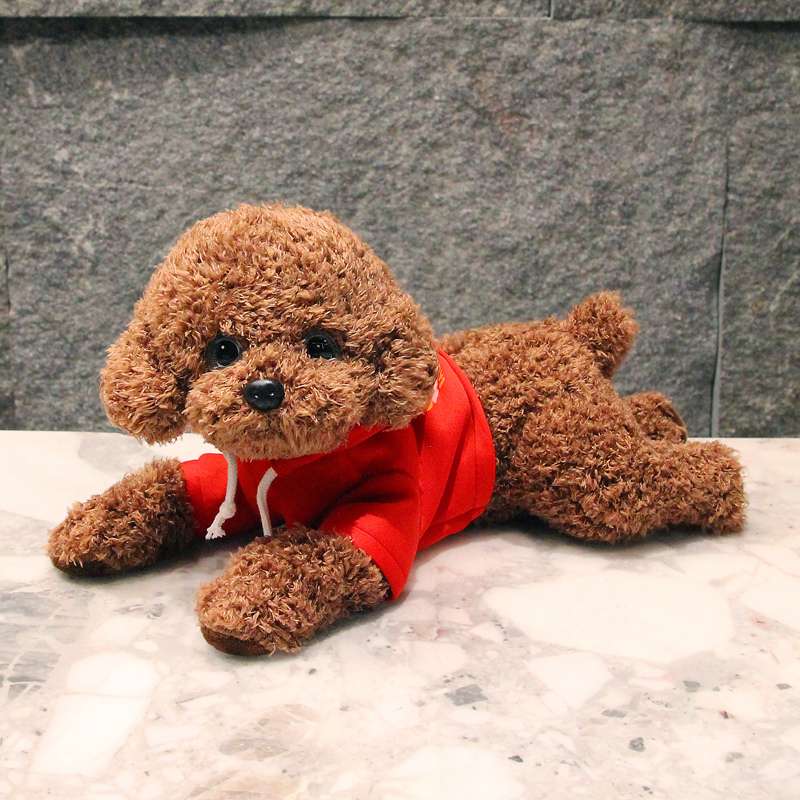 犬 ぬいぐるみ ふわもこトイプードル お昼寝ぬいぐるみ