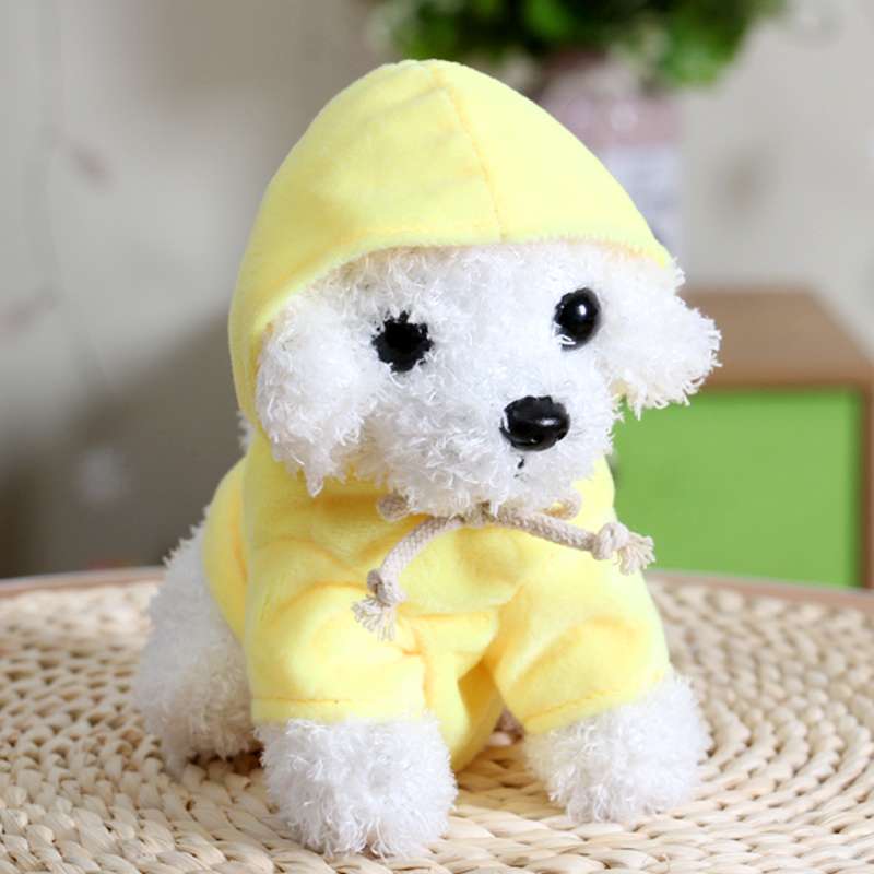 犬 ぬいぐるみ もこもこトイプードル おめかしぬいぐるみ