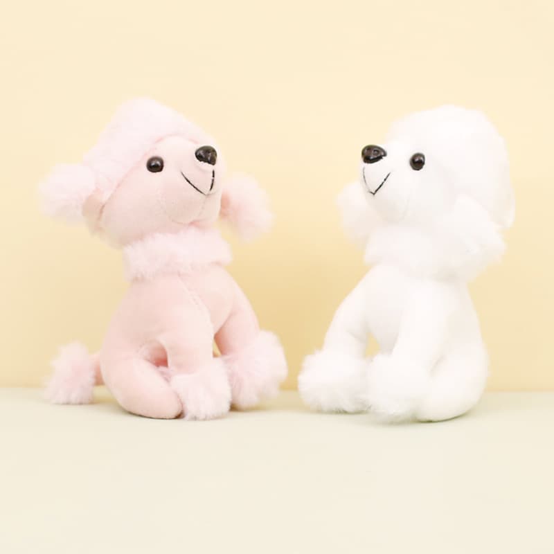 犬 ぬいぐるみ もこもこ トイプードル マスコット