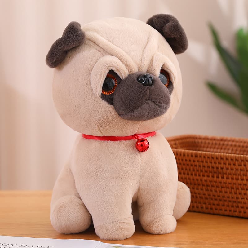 犬 ぬいぐるみ もふもふパグのふたごちゃんぬいぐるみ