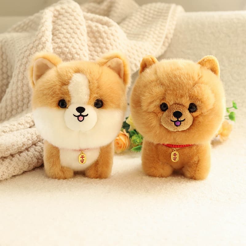 犬 ぬいぐるみ もふもふ豆柴 おすわりぬいぐるみ