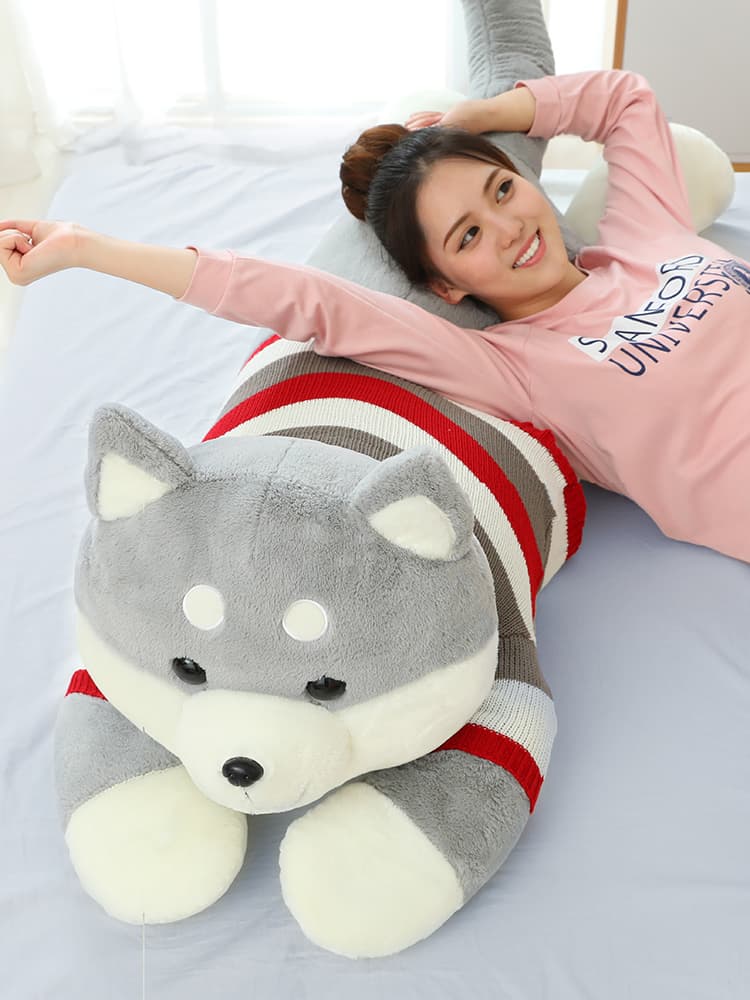 犬 ぬいぐるみ 犬 ぬいぐるみ もふもふ抱き枕 なかよし柴犬