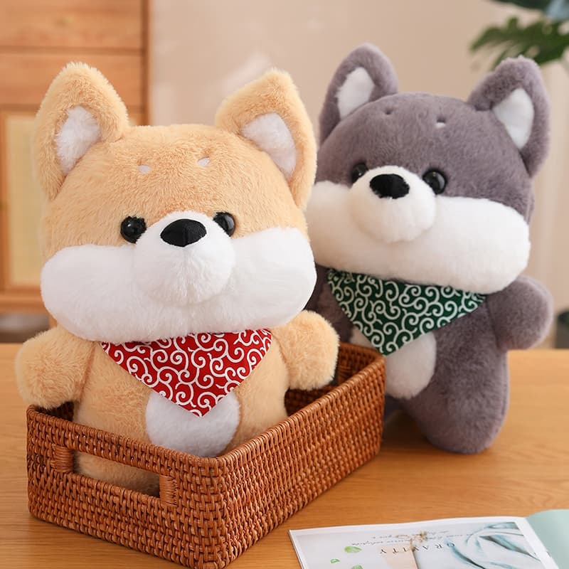 犬 ぬいぐるみ もふもふ癒し柴犬ぬいぐるみ