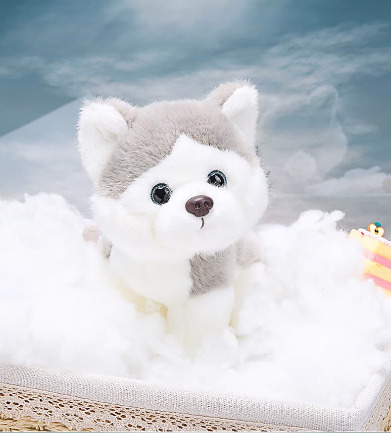 犬 ぬいぐるみ もふもふ笑顔の柴犬ともだち