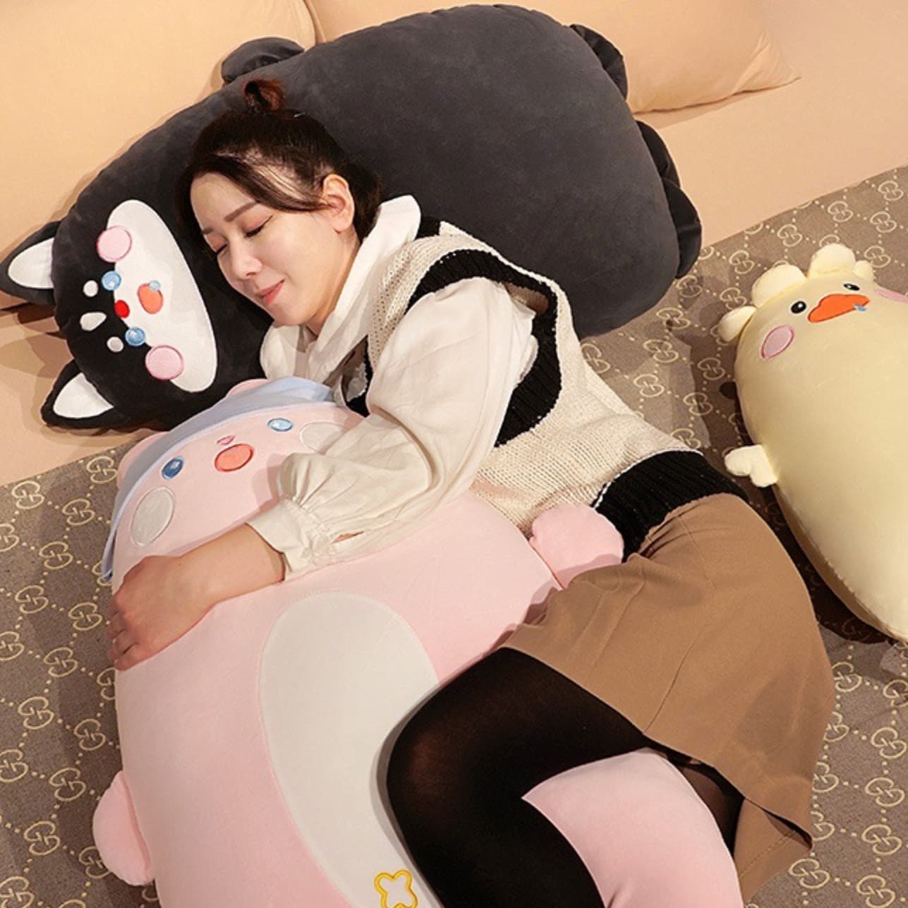 犬 ぬいぐるみ もちもち豆柴クッション