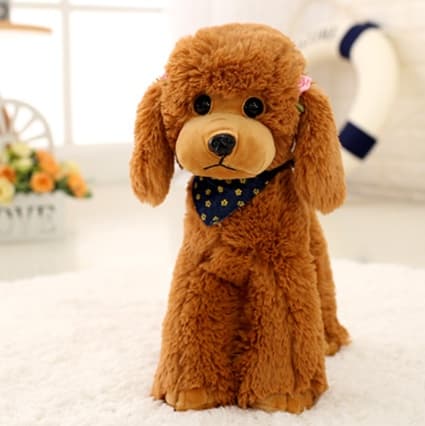 犬 ぬいぐるみ ふわもこトイプードルの癒し仲間