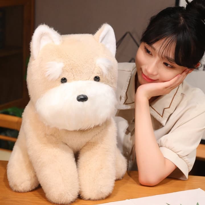犬 ぬいぐるみ もふもふシュナウザーの癒しぬいぐるみ
