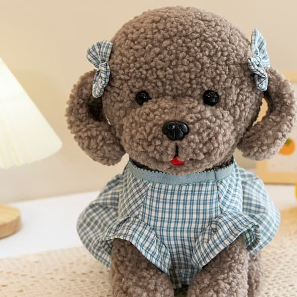 犬 ぬいぐるみ やんちゃかわいいトイプードルぬいぐるみ