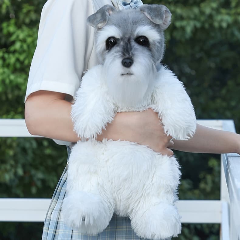 犬 ぬいぐるみ 抱っこできるシュナウザーリュック