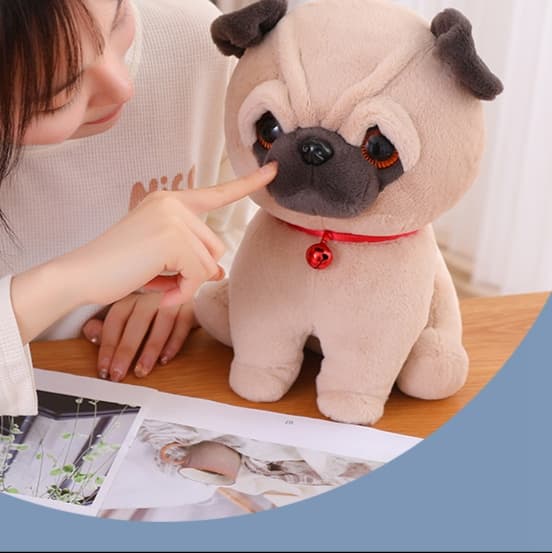 犬 ぬいぐるみ もふもふパグのふたごちゃんぬいぐるみ