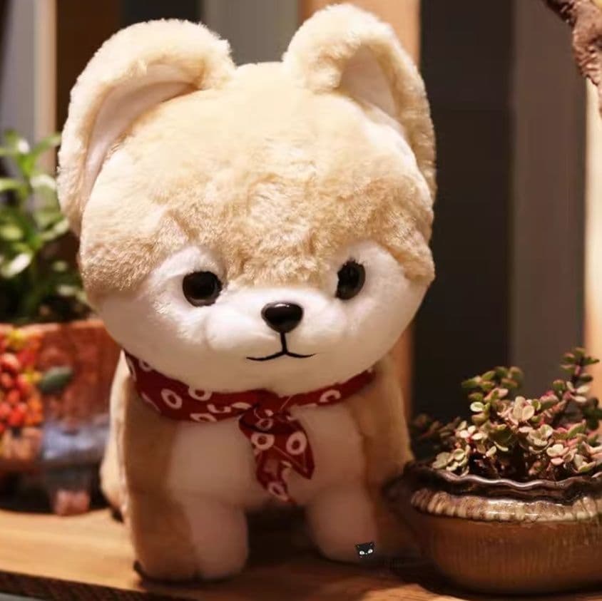 犬 ぬいぐるみ 犬 ぬいぐるみ ふわもこ秋田の子犬ぬいぐるみ