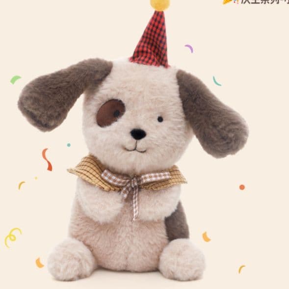 犬 ぬいぐるみ おめでとう!パーティーわんちゃん