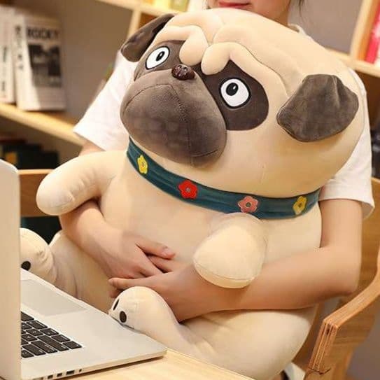 犬 ぬいぐるみ 癒しのお座りパグぬいぐるみ