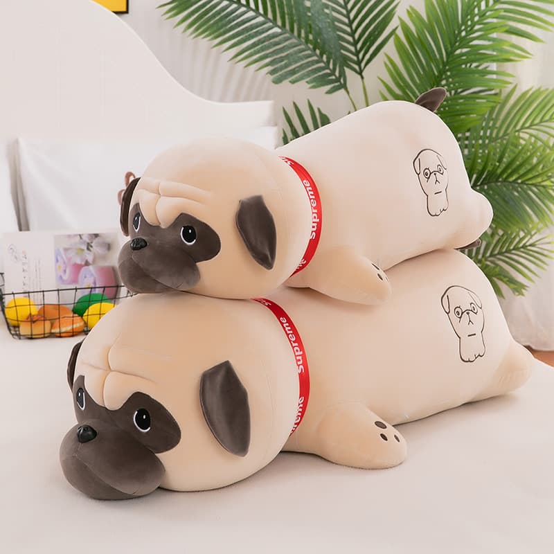 犬 ぬいぐるみ もちもちパグの抱き枕ぬいぐるみ