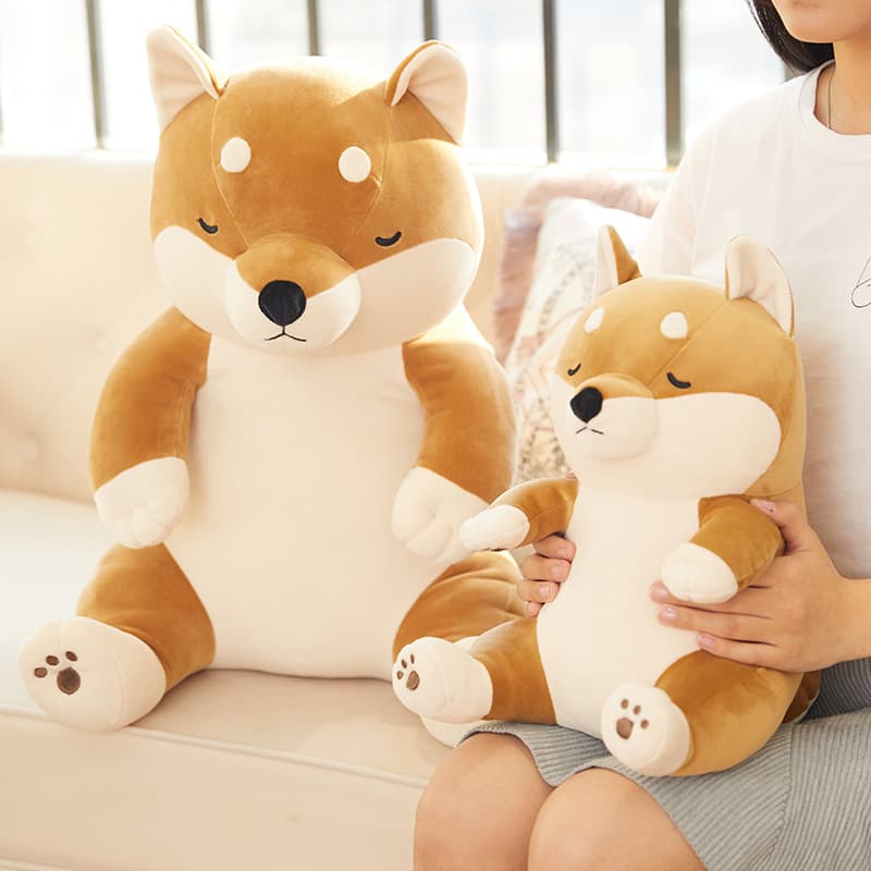 ふわふわもちもち座り柴犬特大抱き枕