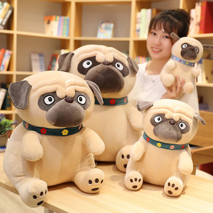 犬 ぬいぐるみ もちもちパグのおともだち