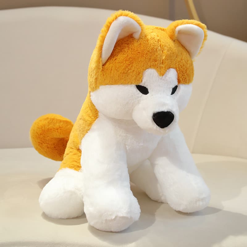 犬 ぬいぐるみ もふもふ秋田犬の癒やしぬいぐるみ