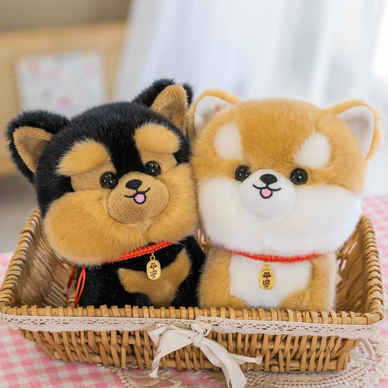 犬 ぬいぐるみ もふもふ秋田犬の癒しぬいぐるみ