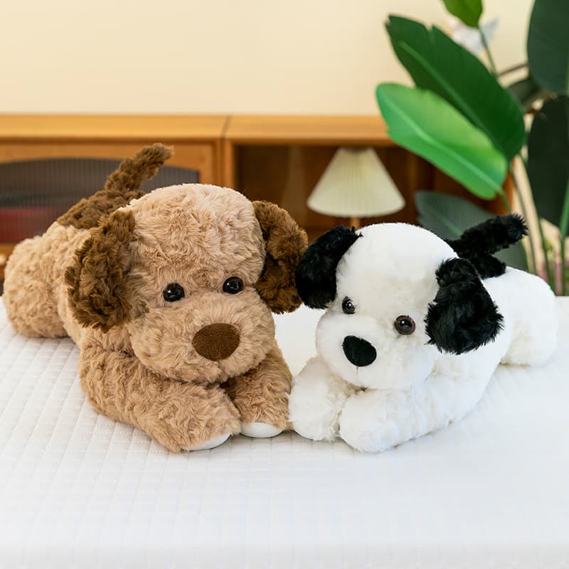 犬 ぬいぐるみ もこもこ癒しの子犬ぬいぐるみ
