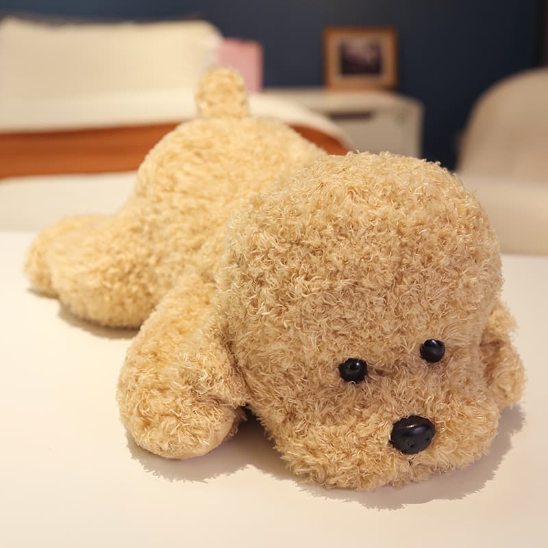 犬 ぬいぐるみ もこもこトイプードルの癒やしぬいぐるみ