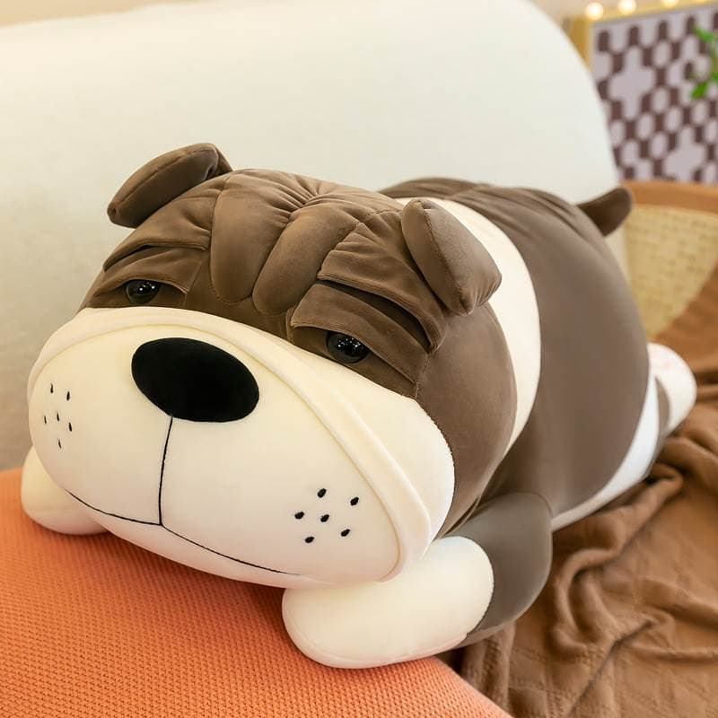 犬 ぬいぐるみ もちもちパグ抱き枕 癒しの親子ぬいぐるみ