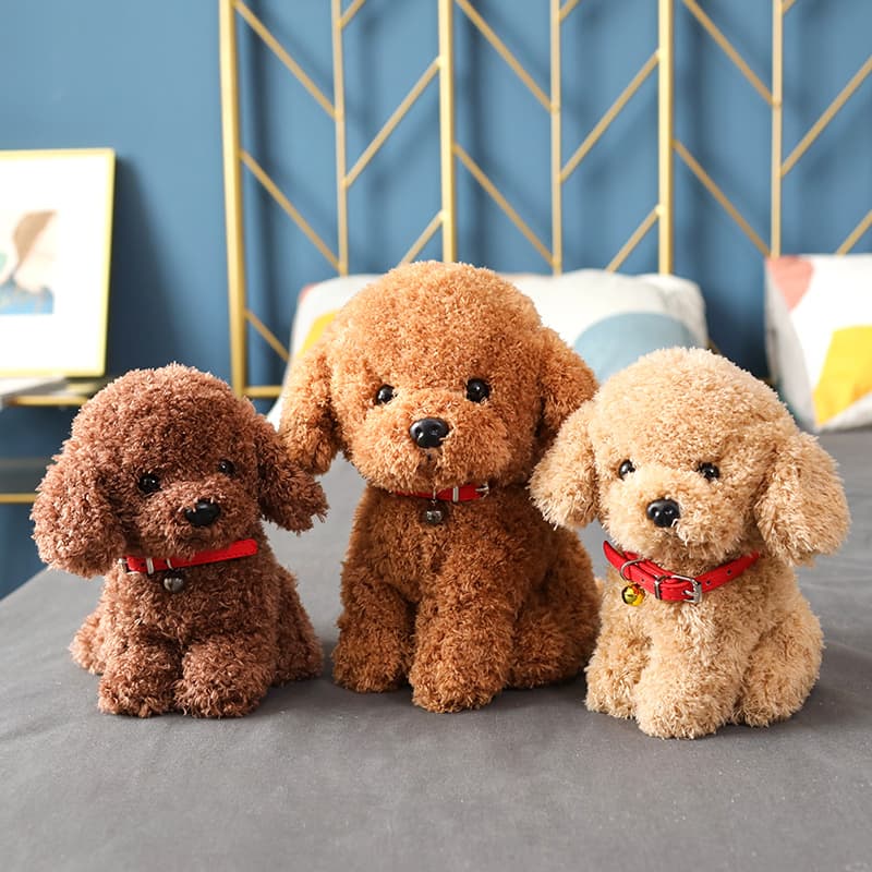 犬 ぬいぐるみ もふもふトイプードル おすわりぬいぐるみ