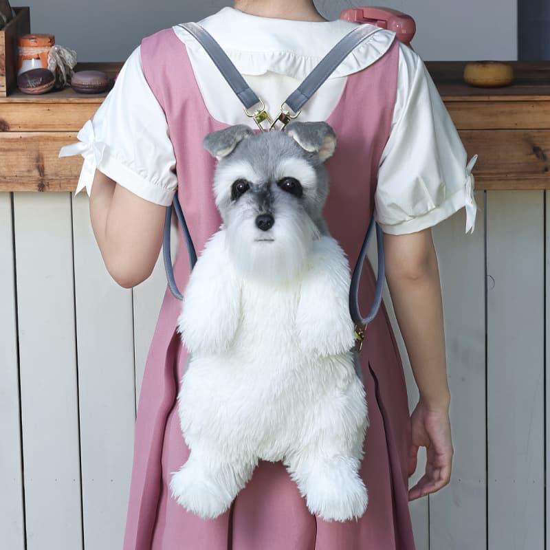 犬 ぬいぐるみ 愛らしいポメラニアンリュック型ぬいぐるみ