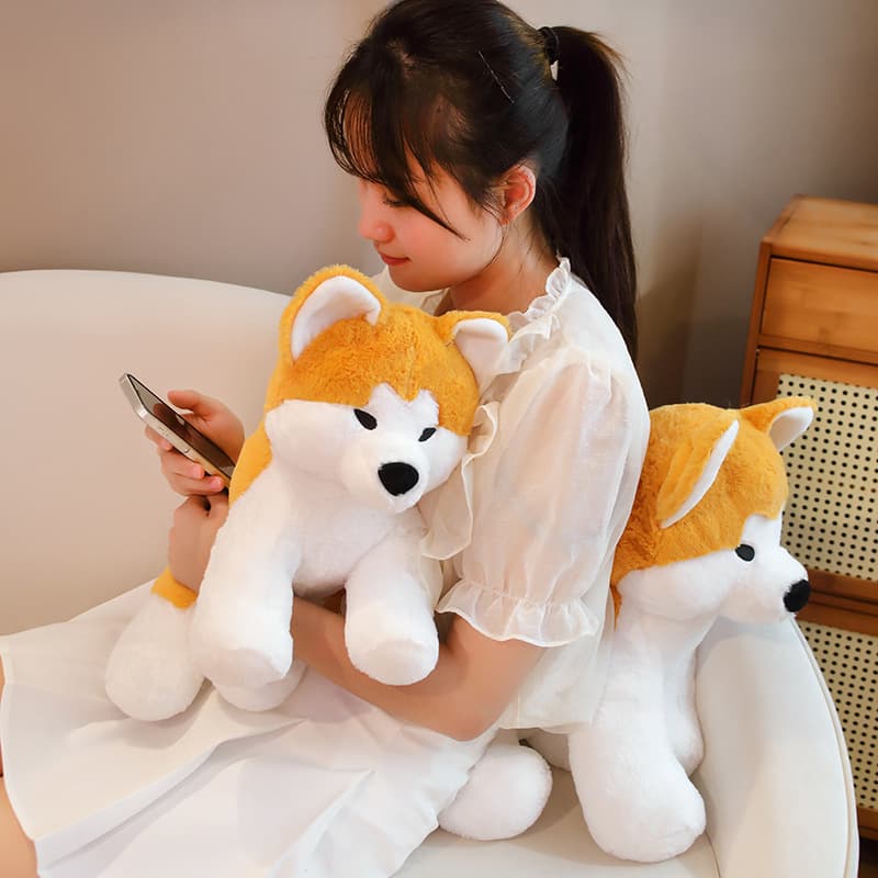 犬 ぬいぐるみ もちもち秋田犬特大抱き枕ぬいぐるみ