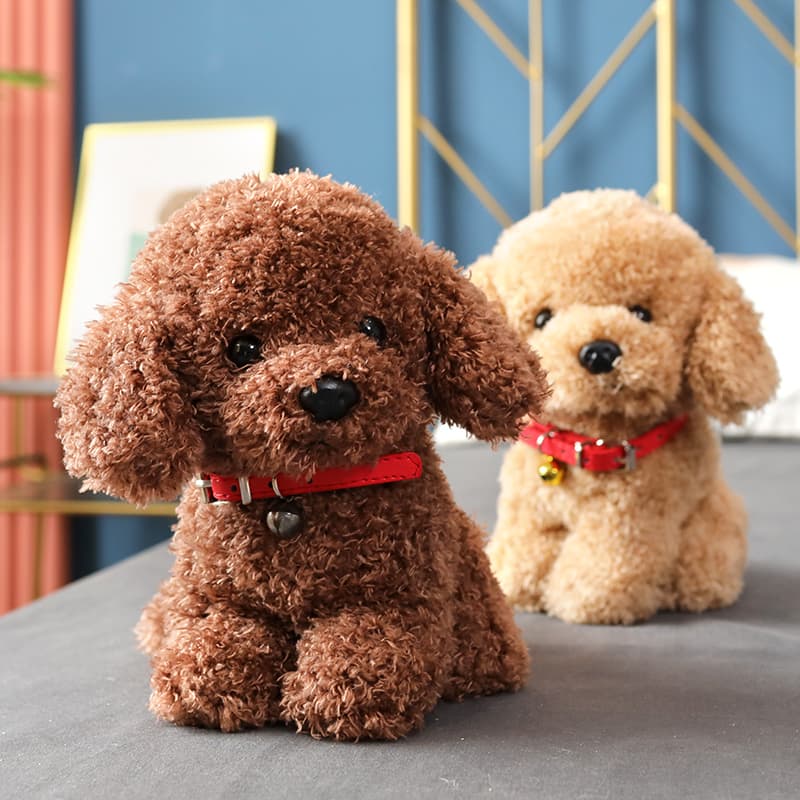 犬 ぬいぐるみ もふもふトイプードル おすわりぬいぐるみ