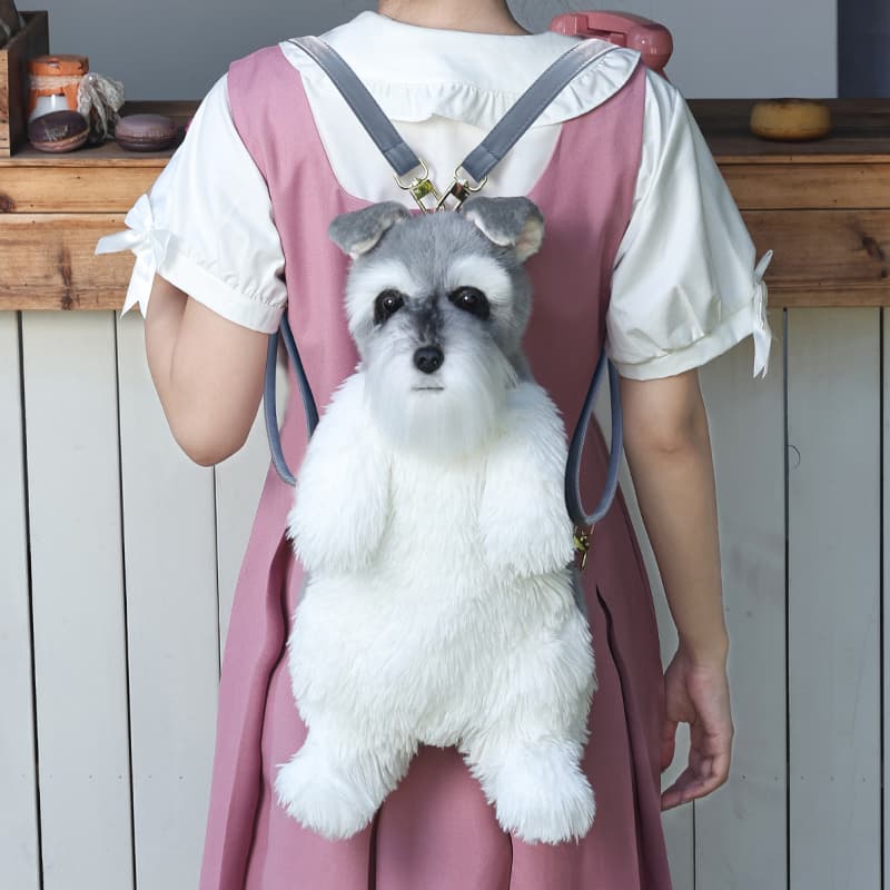 犬 ぬいぐるみ 抱っこできるシュナウザーリュック
