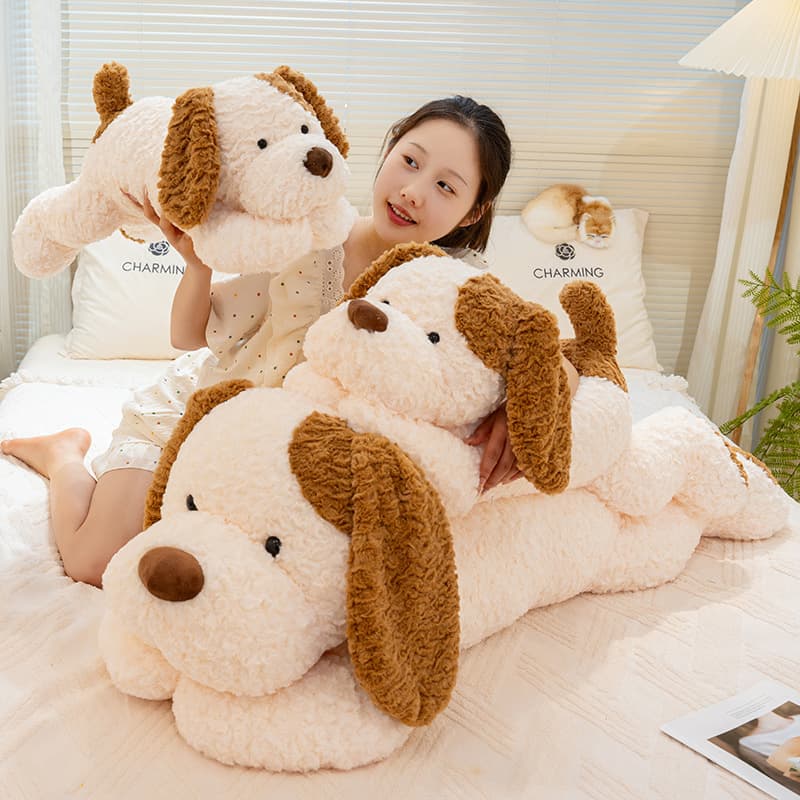 犬 ぬいぐるみ 超特大サイズもふもふトイプードル風抱き枕