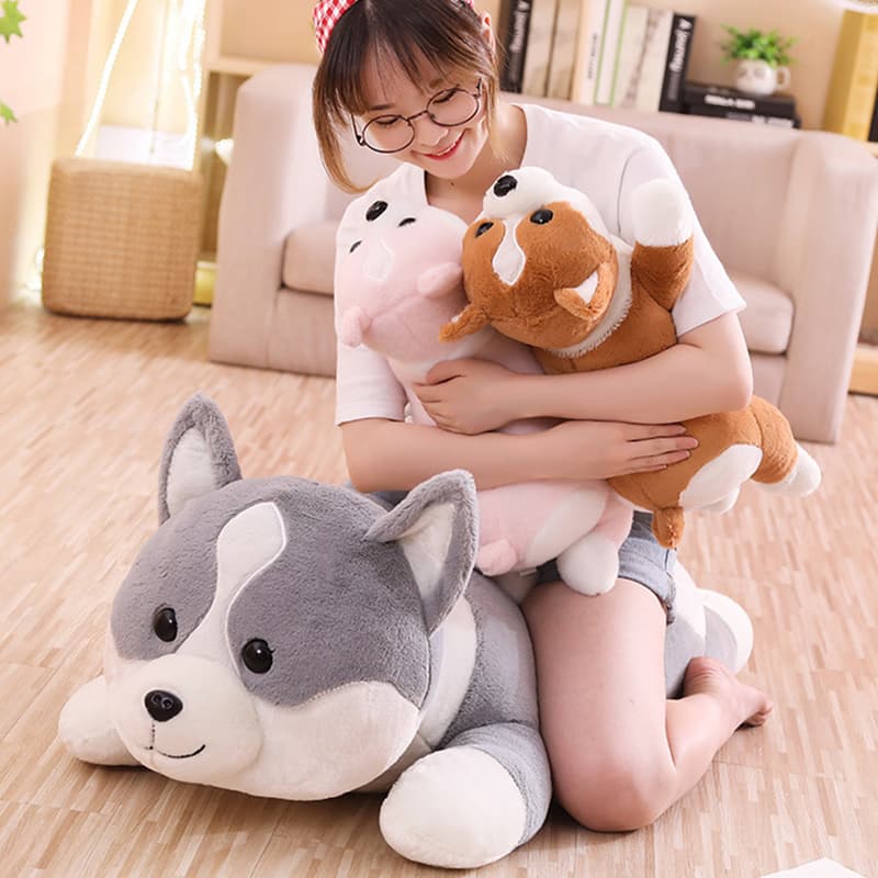 犬 ぬいぐるみ 抱きしめたくなる柴犬の親友