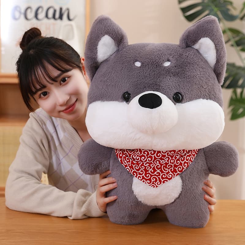 犬 ぬいぐるみ もふもふ癒し柴犬ぬいぐるみ
