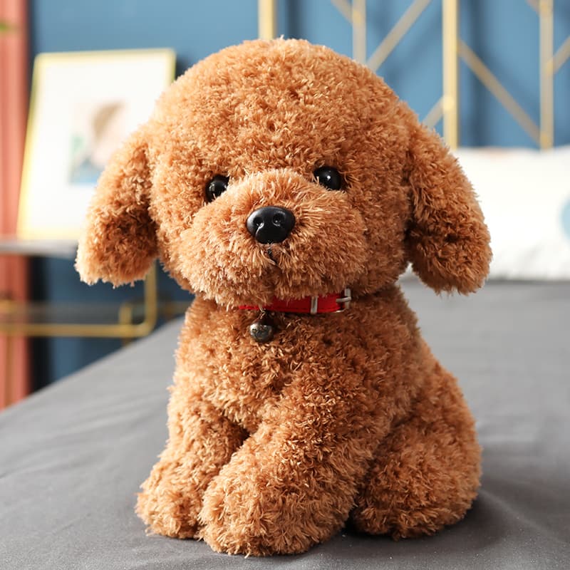 犬 ぬいぐるみ もふもふトイプードル おすわりぬいぐるみ