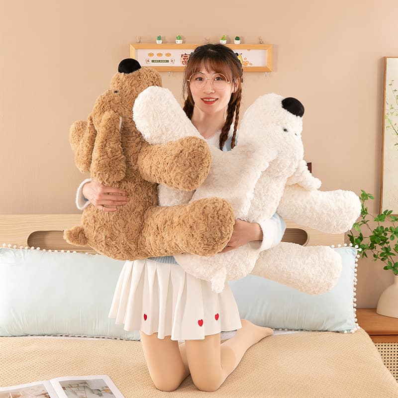 犬 ぬいぐるみ もふもふトイプードルの大きな抱き枕