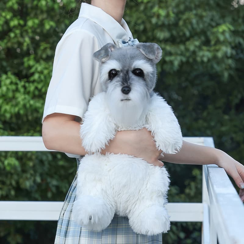 犬 ぬいぐるみ 愛らしいポメラニアンリュック型ぬいぐるみ