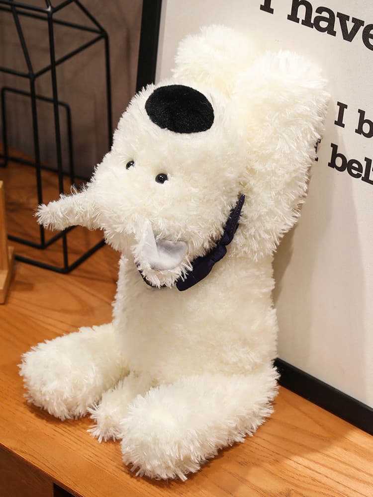 ふわふわ大型犬ぬいぐるみ 抱き心地抜群シュナウザー