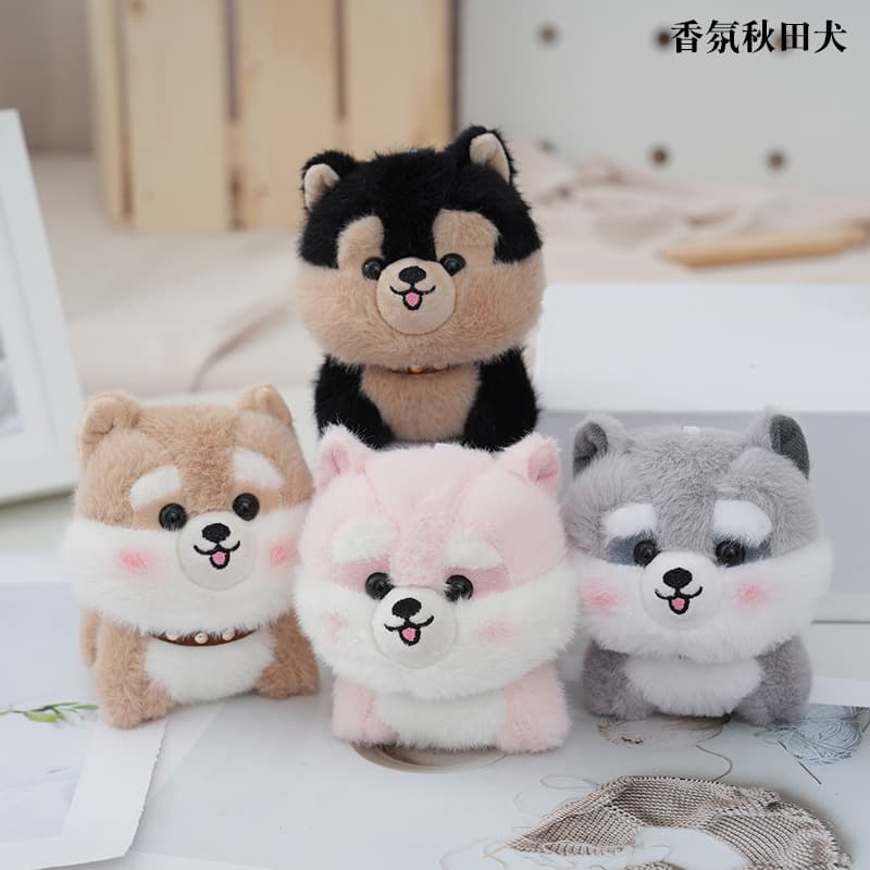 もこもこ秋田犬 ぬいぐるみ コレクション
