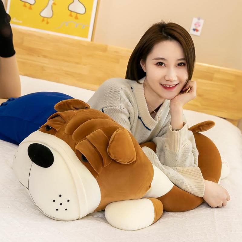 犬 ぬいぐるみ もちもちパグ抱き枕 癒しの親子ぬいぐるみ