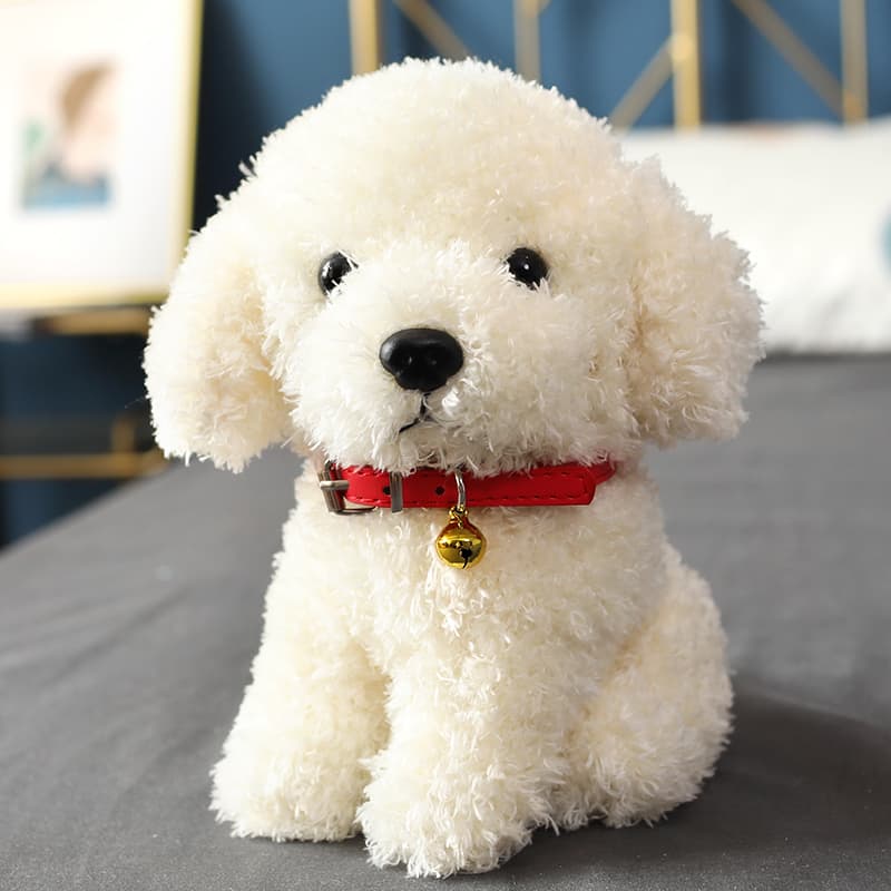 犬 ぬいぐるみ もふもふトイプードル おすわりぬいぐるみ
