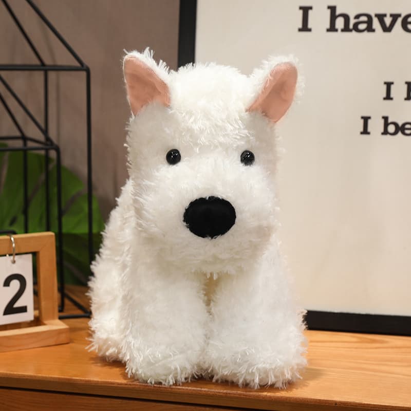 犬 ぬいぐるみ ふわふわもこもこシュナウザーぬいぐるみ