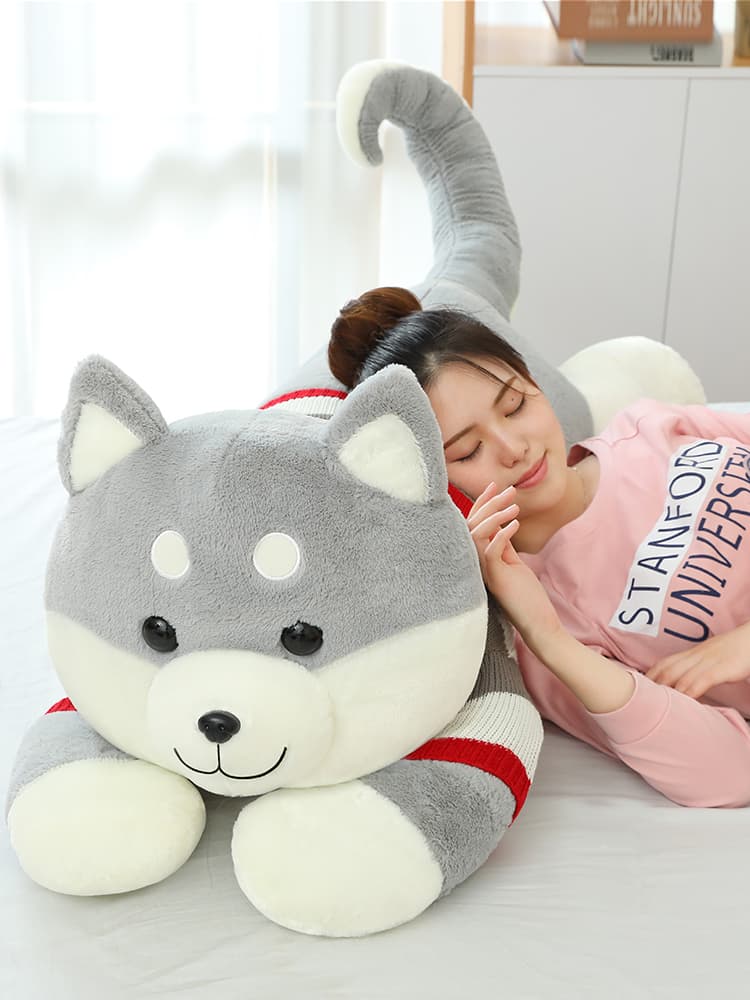 犬 ぬいぐるみ 犬 ぬいぐるみ もふもふ抱き枕 なかよし柴犬