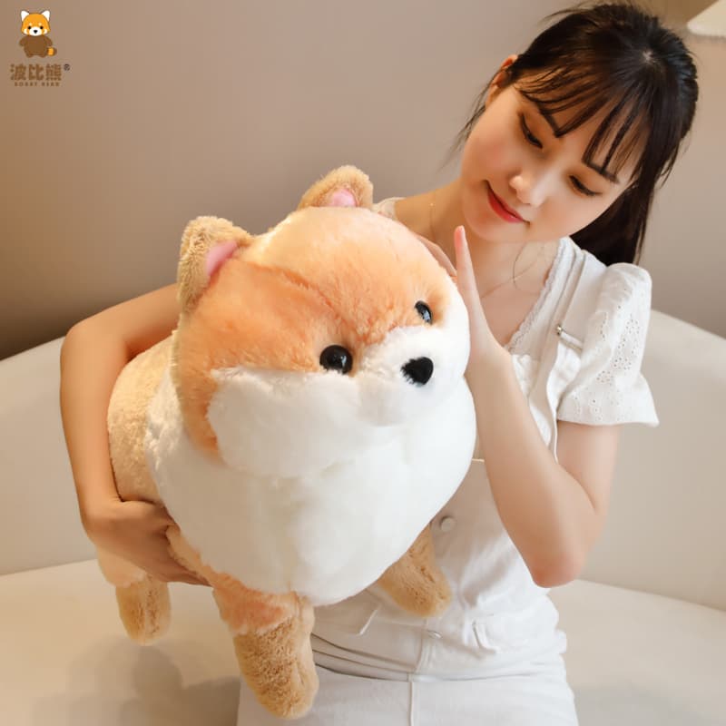 犬 ぬいぐるみ もふもふポメラニアン 抱き枕 ぬいぐるみ